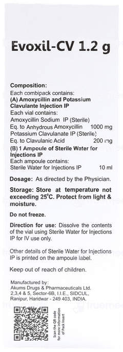 Evoxil Cv 1.2 GM Injection 1 Evoxil Cv 1.2 GM Injection 1